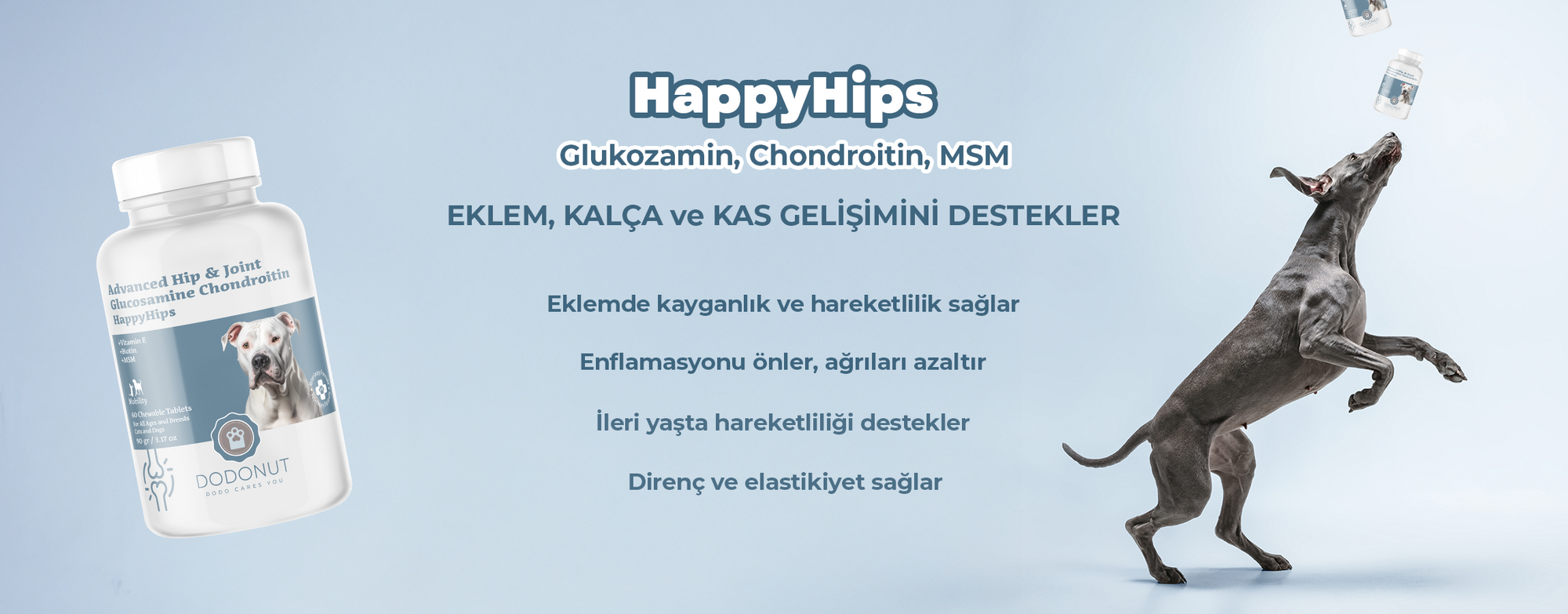 Eklem kalça ve kas gelişimini destekler