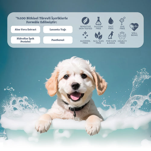 Pure&Care Doğal Kedi ve Köpek Şampuanı, Alkol, SLS/SLES, Paraben, Silikon İçermez, 400 ML